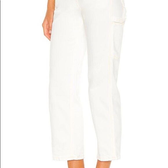 Utility dad jeans, Hudson, white, size 27 , high rise - Picture 4 of 6